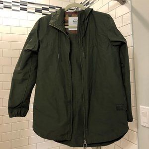Herschel Windbreaker Size Small Hunter Green